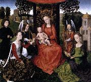 Hans Memling The Mystic Marriage of St Catherine oil painting reproduction